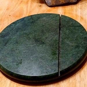 Marble cheese board.